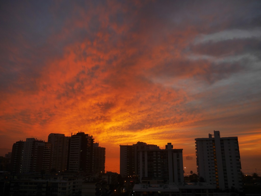 Sunset from our window