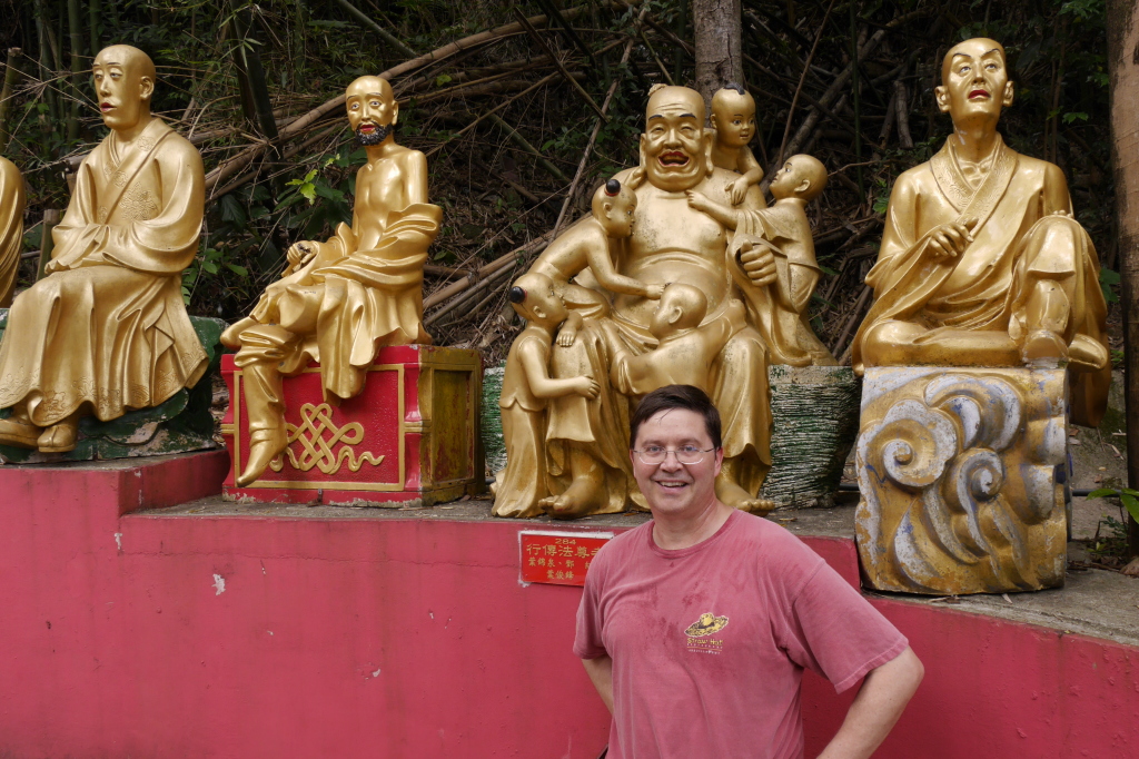 smiling ben with pappa buddha